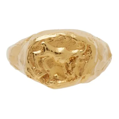 Alighieri Gold 'the Aries' Signet Ring