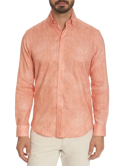 Robert Graham Rylee Sport Shirt In Orange