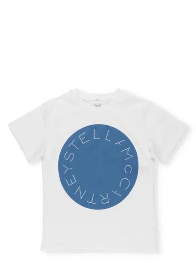 Stella Mccartney Teen Logo-print Organic-cotton T-shirt In White