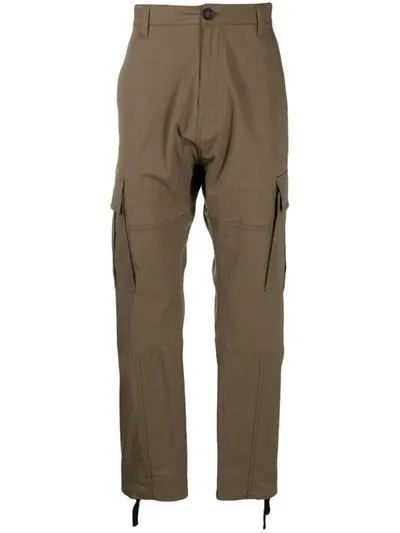 Marcelo Burlon County Of Milan Straight-leg Cargo Pants In Green