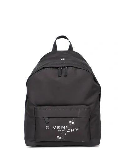 Givenchy Logo Printed Backpack In Black