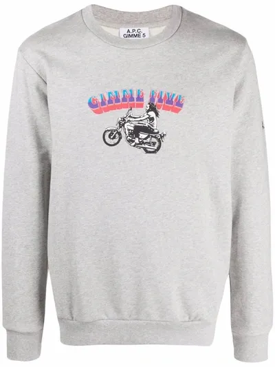 Apc Grey Gimme Five Edition Mika Sweatshirt