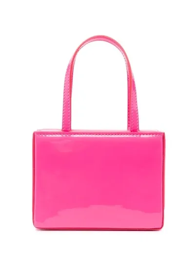 Amina Muaddi Super Amini Giorgia Mini Pink Bag