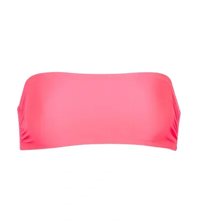 Christopher Kane Bandeau Bikini Top In Pink