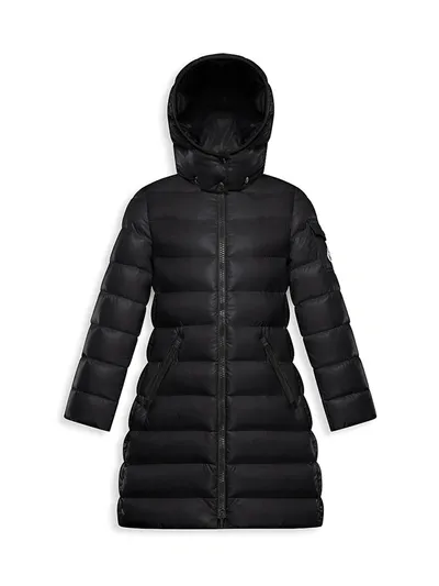 Moncler Unisex Moka Long Down Coat - Little Kid In Black