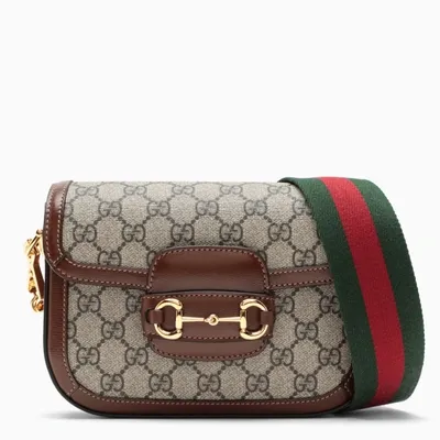 Gucci Brown Horsebit 1955 Mini Bag In Multicolor