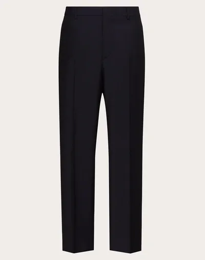 Valentino Uomo Mohair Pants In Navy