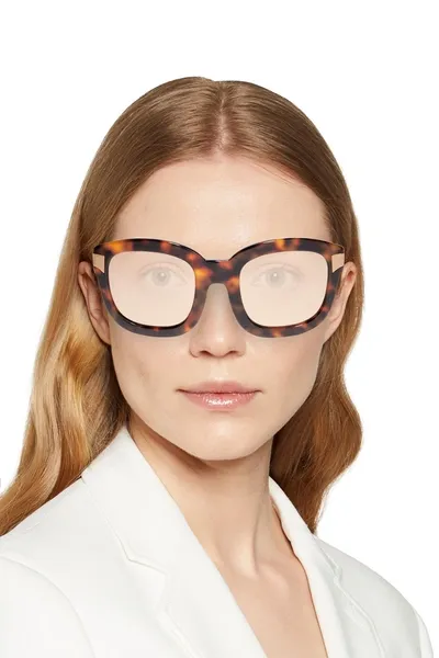 Linda Farrow Oversized Square-frame Gold-tone And Tortoiseshell Acetate Mirrored Sunglasses In Brown