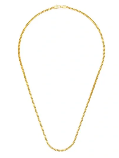 Tom Wood Curb Chain M Gold-plated Sterling Silver Necklace