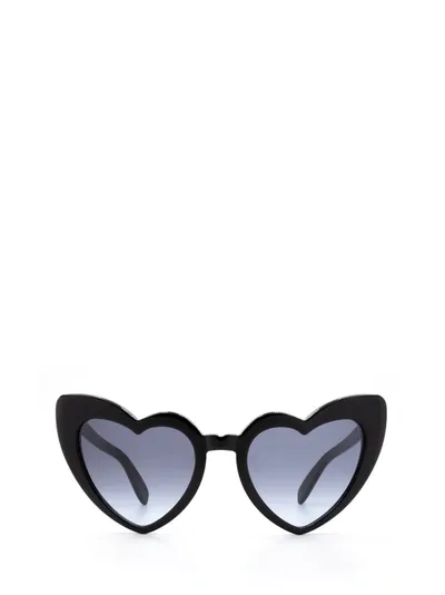 Saint Laurent Eyewear Heart Shaped Sunglasses In Black