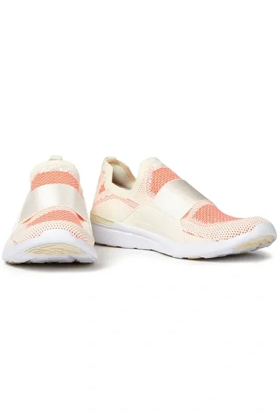 Apl Athletic Propulsion Labs Techloom Bliss Mesh And Neoprene Sneakers In Neutrals