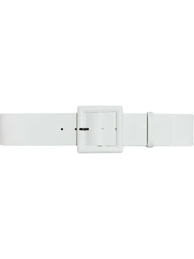 Carolina Herrera Square-buckle Belt In Weiss