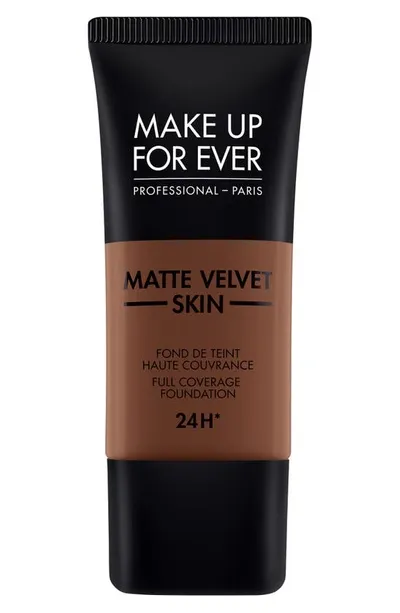 Make Up For Ever Matte Velvet Skin Full Coverage Foundation In R550-dark Chocolate