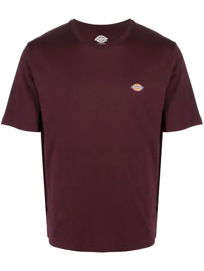 Dickies Construct Logo-print Cotton T-shirt In 紫色