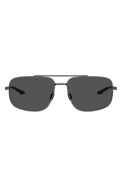 Under Armour 59mm Polarized Aviator Sunglasses In Dk Ruthen