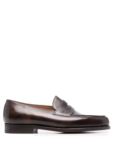 John Lobb Slip-on Loafers In Brown