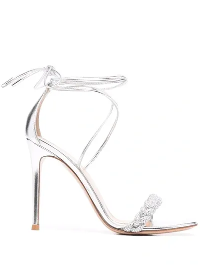 Gianvito Rossi Leomi 105 Embellished Leather Sandals In N,a