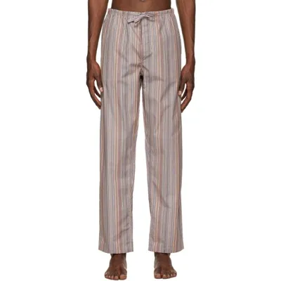 Paul Smith Rainbow Stripe-print Cotton-poplin Pyjama Bottoms In Multicoloured