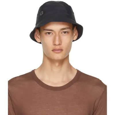 Rick Owens Black Champion Edition Nylon Gilligan Hat In 09 Black