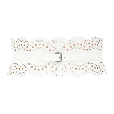 Alaïa White 1992 Vienne Corset Belt