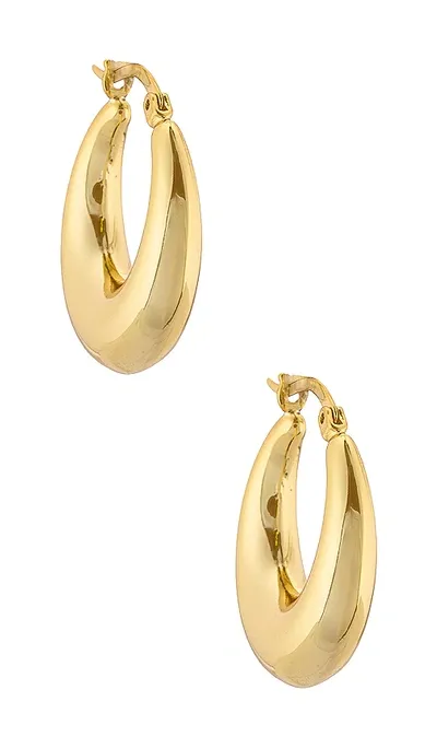 Lili Claspe Becca Hoops In Metallic Gold