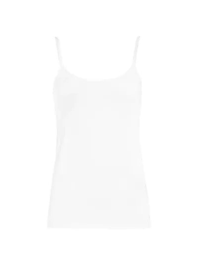 Majestic Classic Stretch Tank Top In Blanc