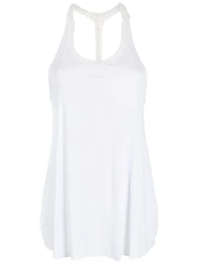 Amir Slama Racer Back Top In White