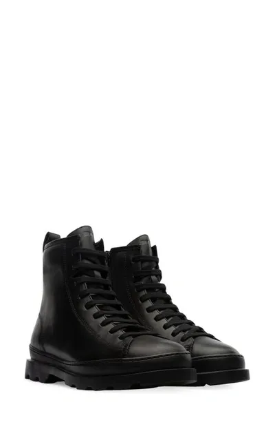 Camper Brutus Combat Boot In Black