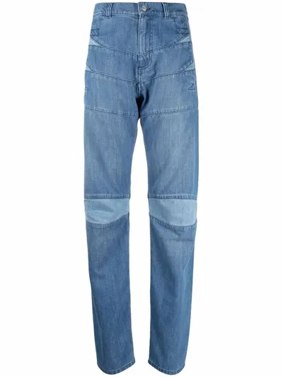 Kenzo High-rise Straight Jeans In Blue