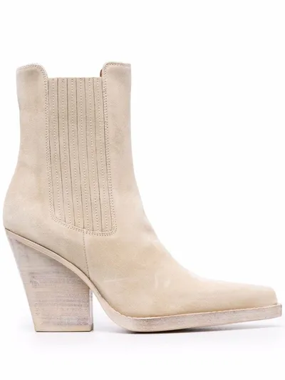 Paris Texas Dallas Texan Ankle Boots In White