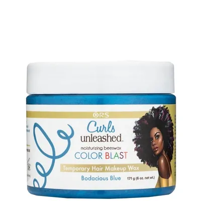 Ors Curls Unleashed Colour Blast Temporary Hair Makeup Wax - Bodacious Blue