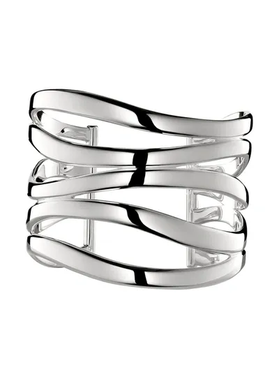 Christofle Rivage Sterling Silver Cuff Bracelet