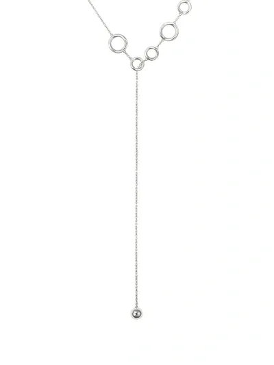 Christofle Idole De  Sterling Silver Five-ring Lariat Necklace