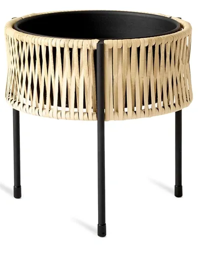 Menu Umanoff Small Planter In Black / Rattan