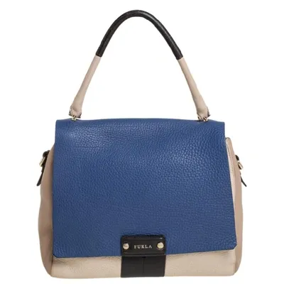 Pre-owned Furla Multicolor Leather Flap Top Handle Bag