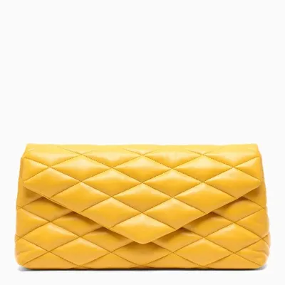 Saint Laurent Yellow Sade Soft Clutch