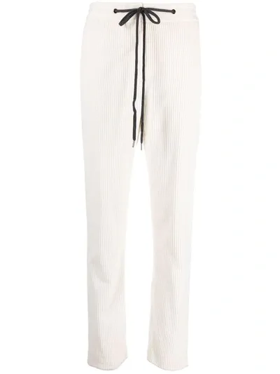 Eleventy Corduroy Drawstring Trousers In Nude