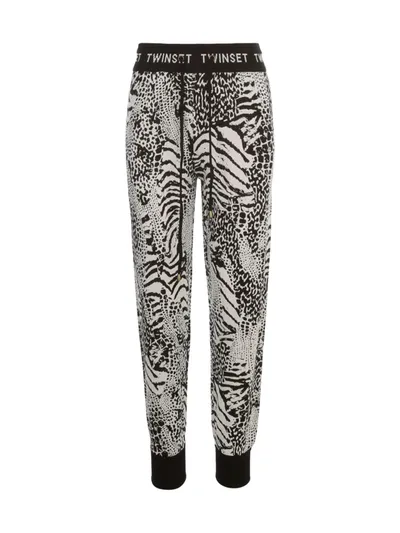 Twinset Printed Track Pants