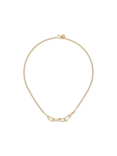 Annelise Michelson Wire Chain Gourmette Necklace In Gold