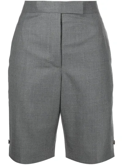 Thom Browne Tailored High-waist Shorts In 035 Med Grey