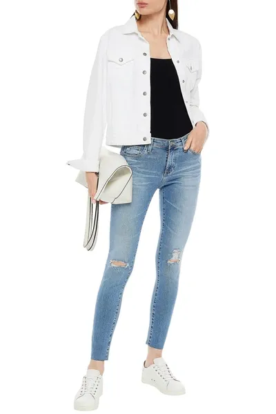 Ag Legging Ankle Faded Mid-rise Skinny Jeans