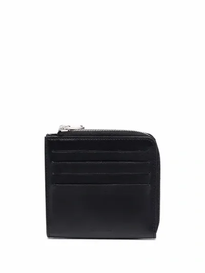 Jil Sander Card-slot Wallet In Schwarz