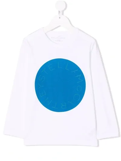 Stella Mccartney Logo Print Organic Cotton T-shirt In White