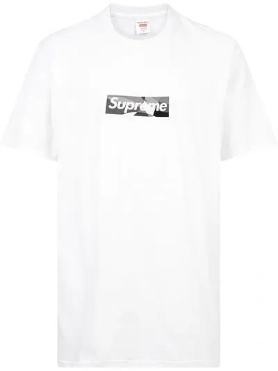 Supreme X Emilio Pucci Box Logo T-shirt In White