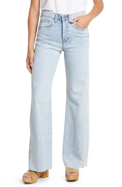 Veronica Beard Taylor High-rise Stretch Wide-leg Jeans In Blue