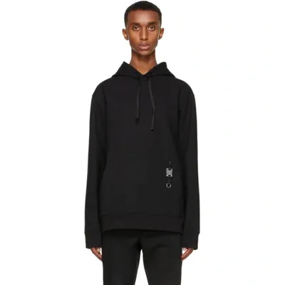 Alyx Buckle-detail Pullover Hoodie In Black