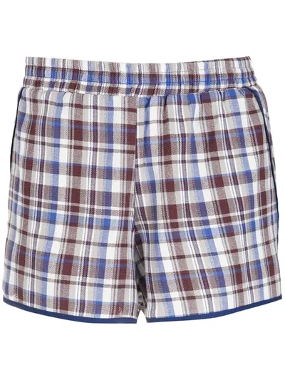 Olympiah Check Picnic Shorts In 紫色