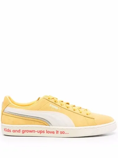 Puma Triplex Haribo Suede Sneakers In Yellow