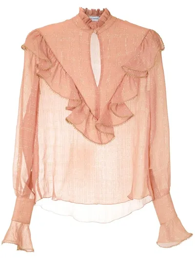 Olympiah Versailles High Neck Shirt In Neutrals