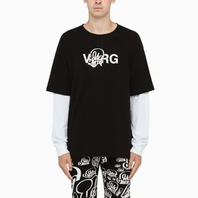 Off-white Black And White Printed "katsu" T-shirt